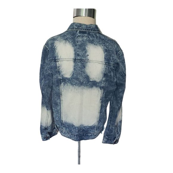 Men's GS 115 Premium Denim Jacket Size M Bleached Blue - Picture 3 of 10